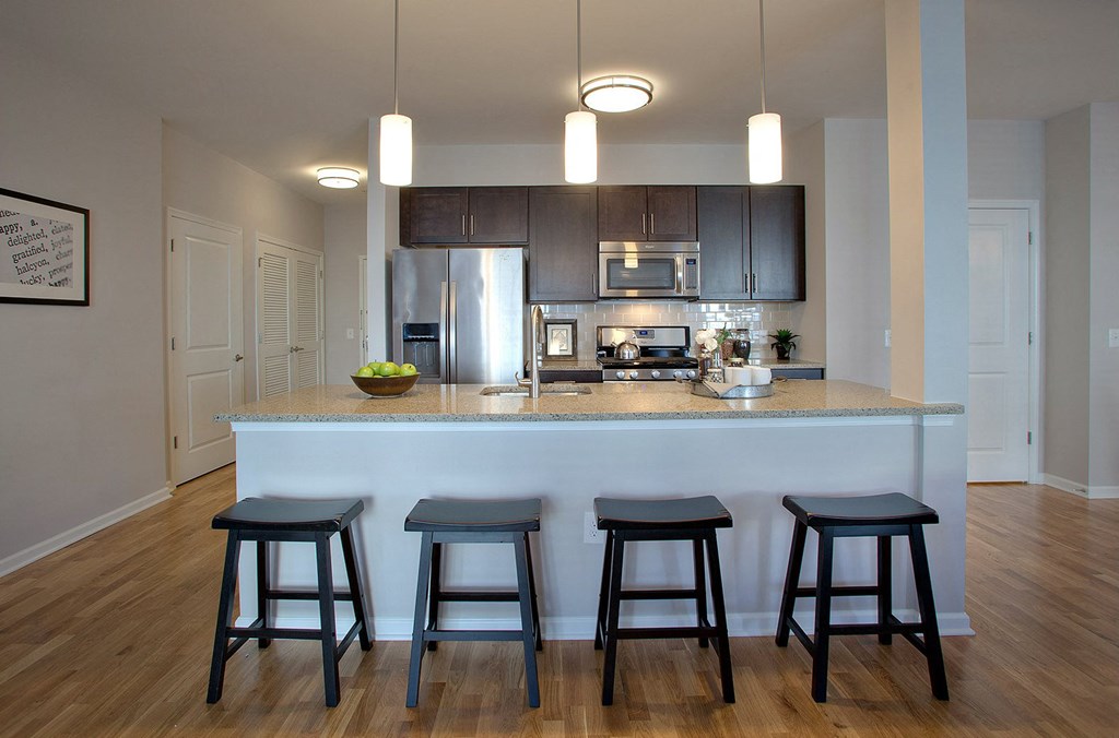 kitchen view bar stools kitchen view bar stools at Hillside Club Apartments, New Jersey