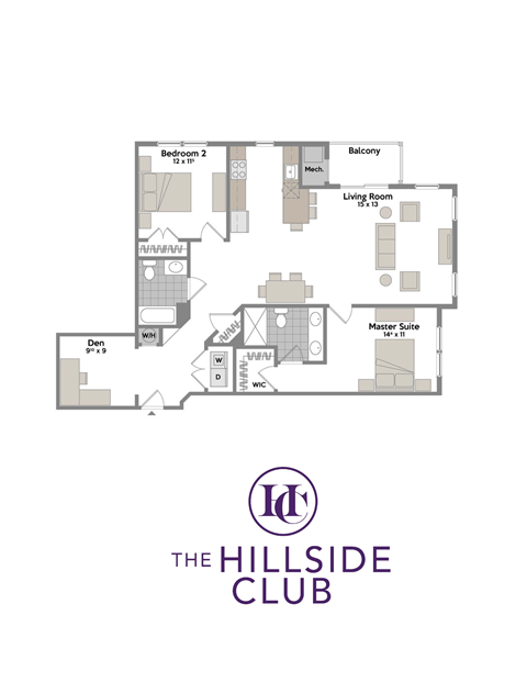 2 bedroom 2 bath at Hillside Club Apartments, New Jersey, 07039