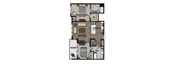 2 bed 2 bath A at Parc at Princeton Junction Apartments, New Jersey, 08540