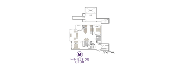 2 bedroom 2 bath A at Hillside Club Apartments, Livingston, NJ, 07039