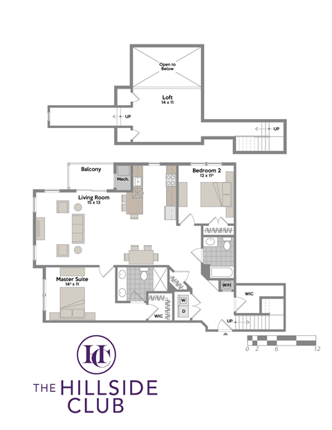 2 bedroom 2 bath A at Hillside Club Apartments, Livingston, NJ, 07039