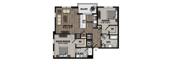 2 bed 2 bath F at Parc at Princeton Junction Apartments, Princeton