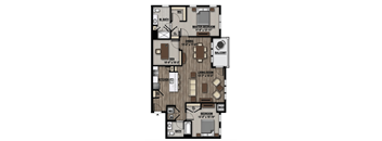 2 bed 2 bath G at Parc at Princeton Junction Apartments, New Jersey