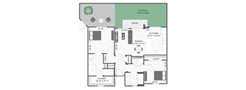 2 Bedroom Floor Plan Image