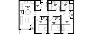 the plan of the first floor of the house