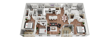 3B Floor Plan at Magnolia Square, Naples, FL