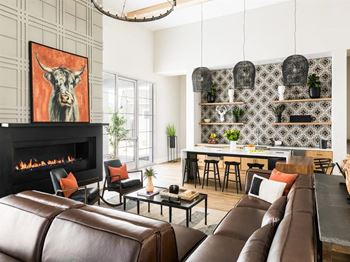 Farmhouse Clubhouse with Community Gathering Area