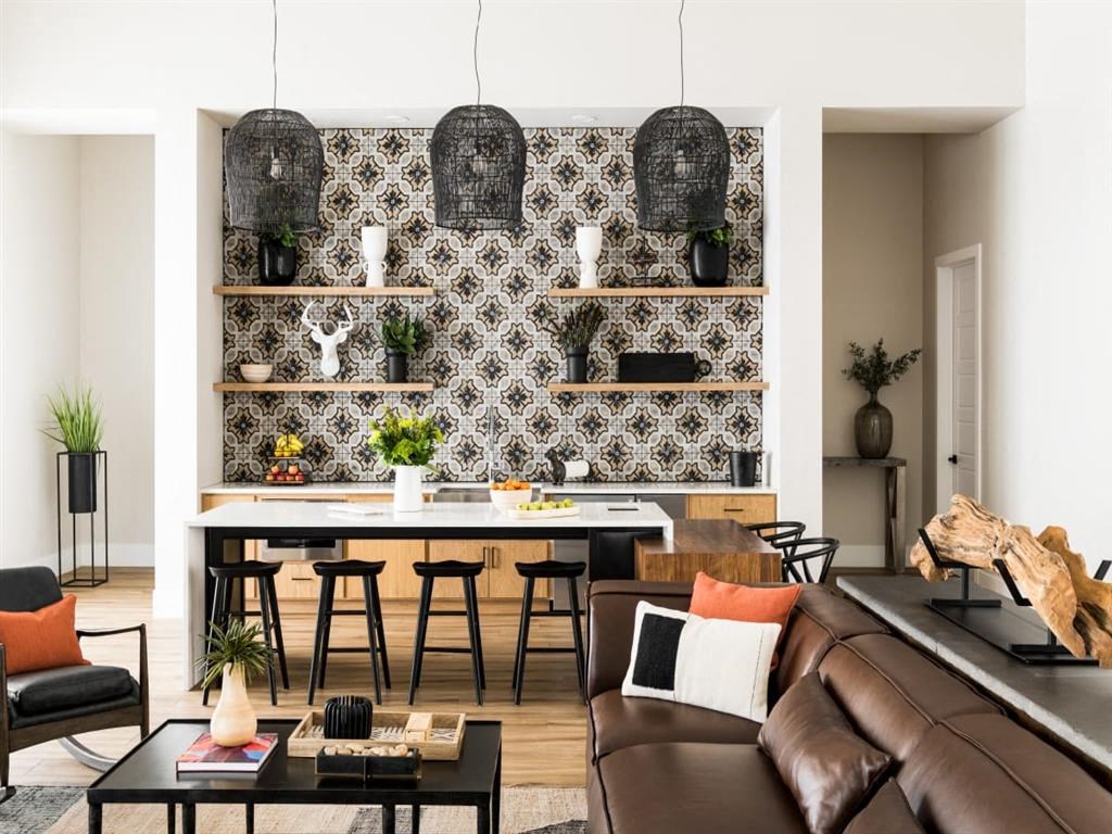 couch with table in the clubhouse at onyx