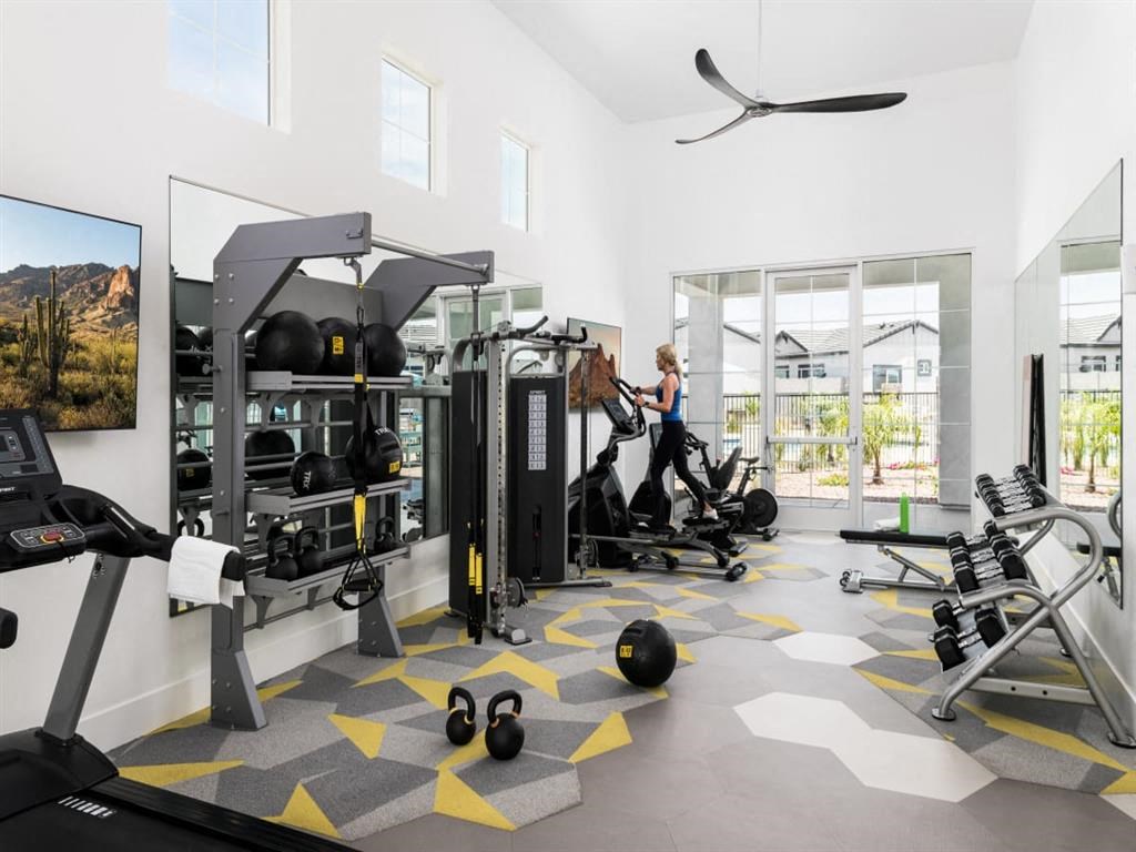 fitness center at onxy