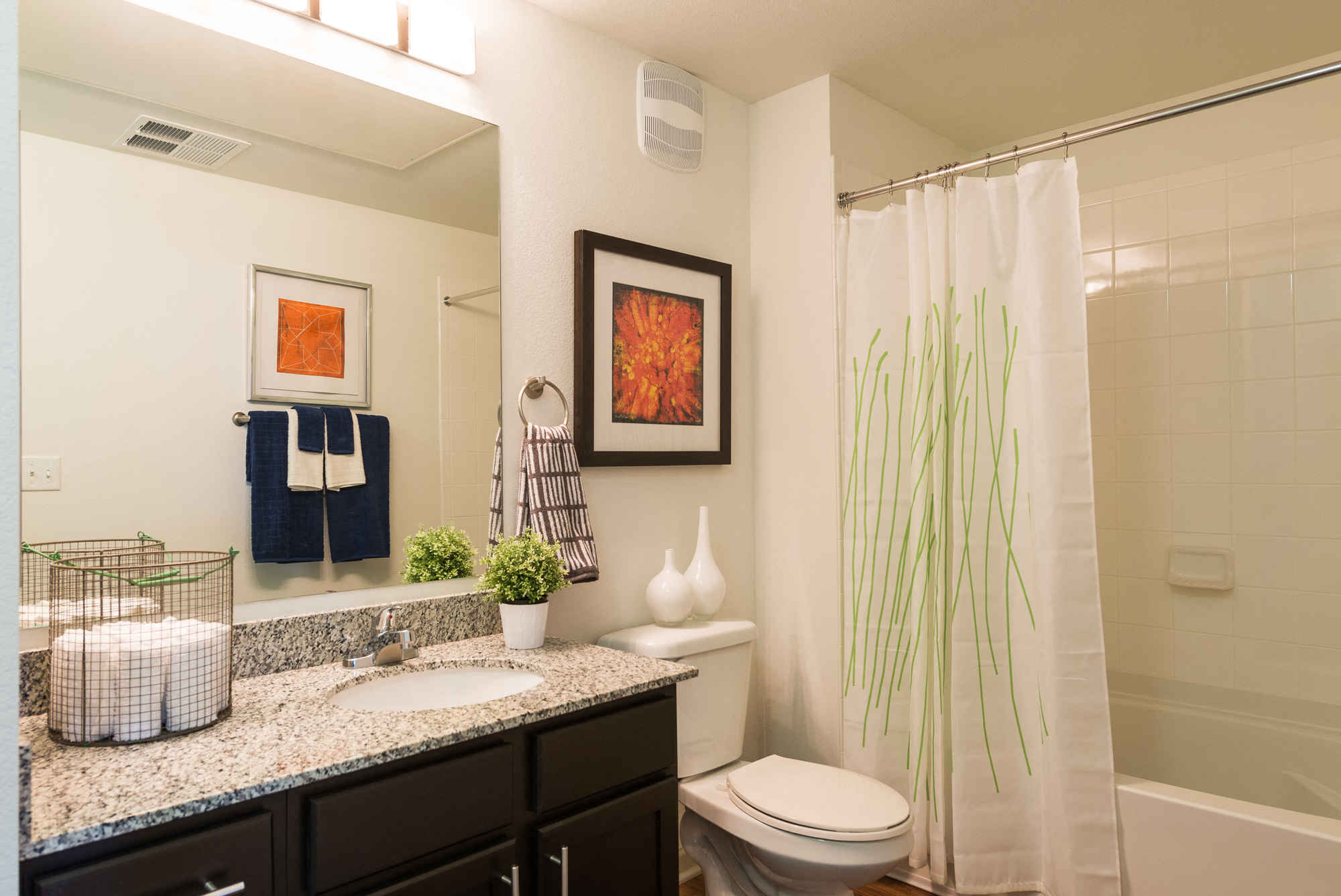 Bathroom at Arterra Place Apartments in Aurora, CO