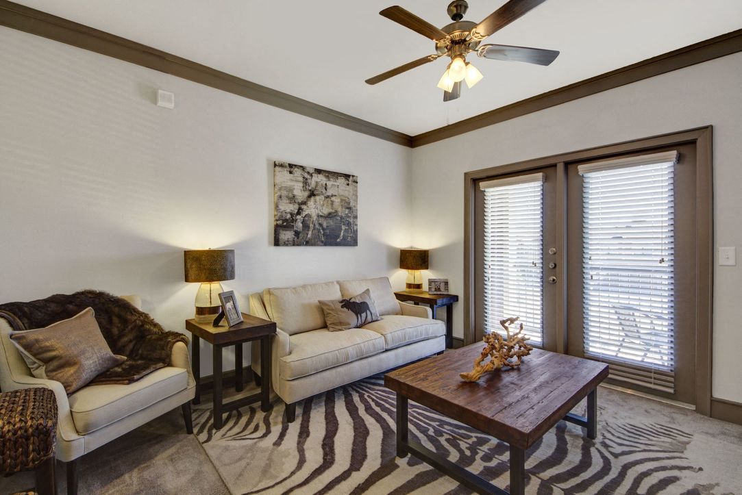 Living Room at Atria Apartments in Tulsa, OK