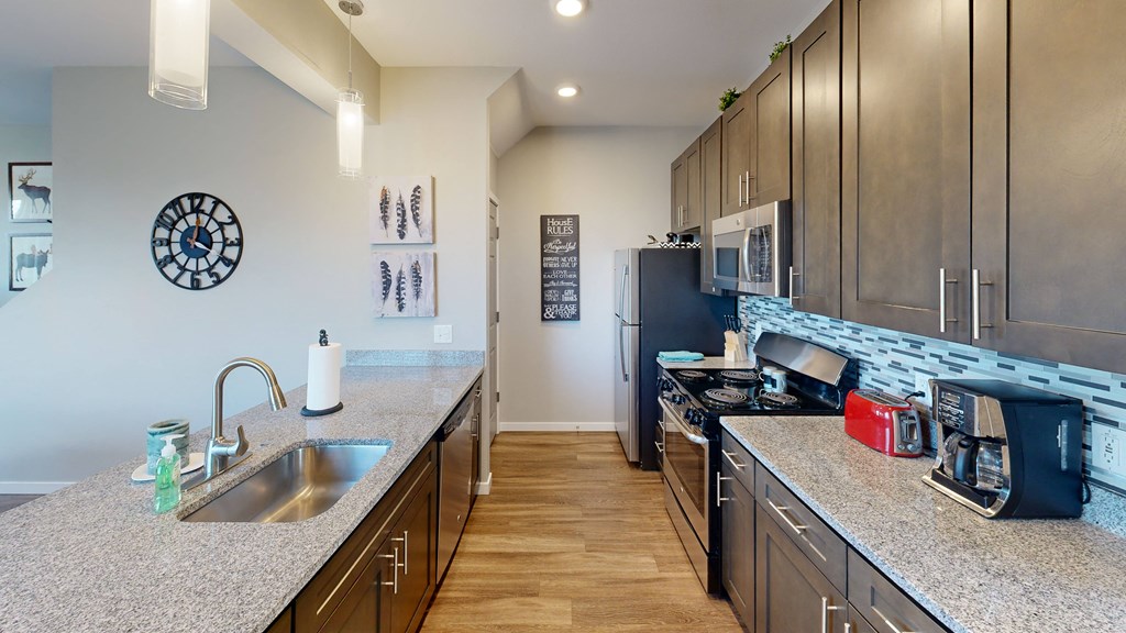Granite Countertop at Black Feather Apartment Homes, Colorado
