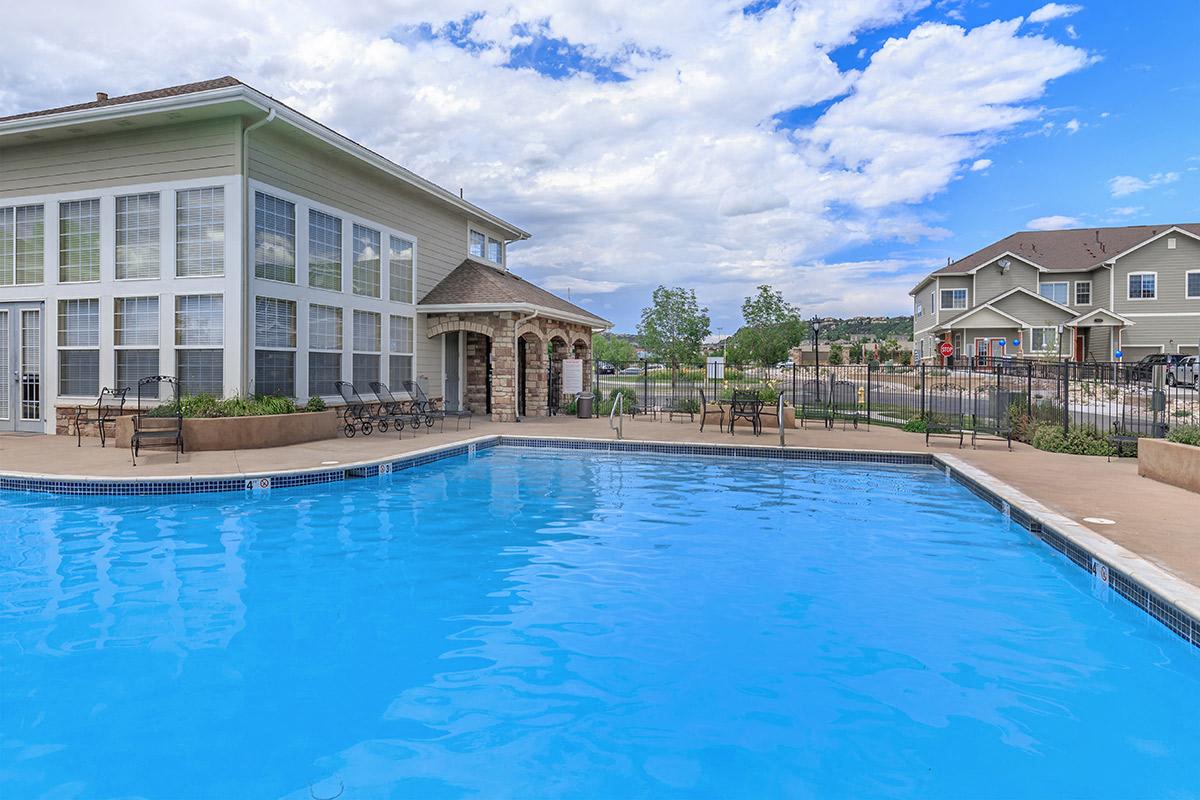 Swimming Pool at Black Feather Apartments in Castle Rock, CO