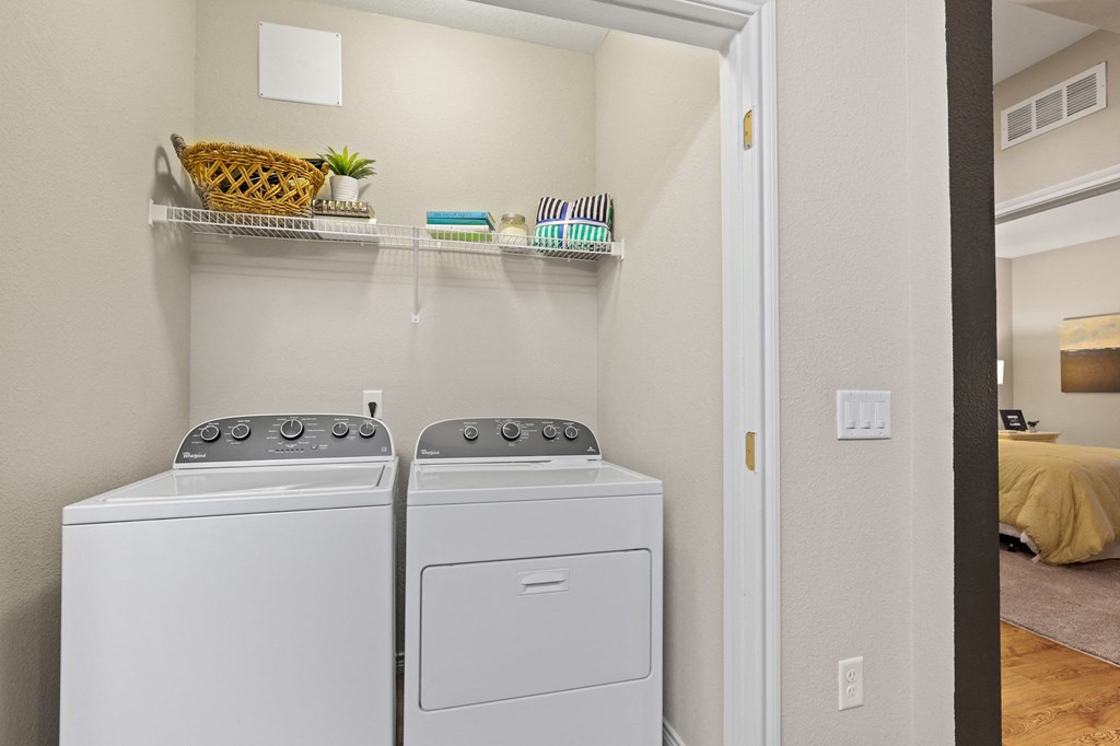 laundry room at Solaire apartments