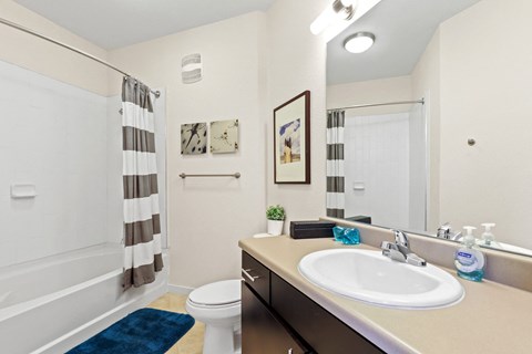 Luxurious Bathroom at WestLink at Oak Station, Lakewood, CO