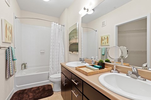 Bathroom With Bathtub at WestLink at Oak Station, Lakewood, Colorado