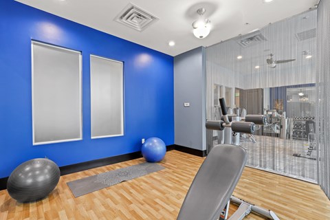 Gym at WestLink at Oak Station, Lakewood, CO, 80215