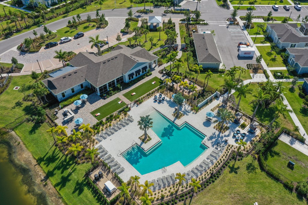 a birds eye view of the resort at longboat key club at Artesia at Lakewood Ranch Apartments, Florida 34211