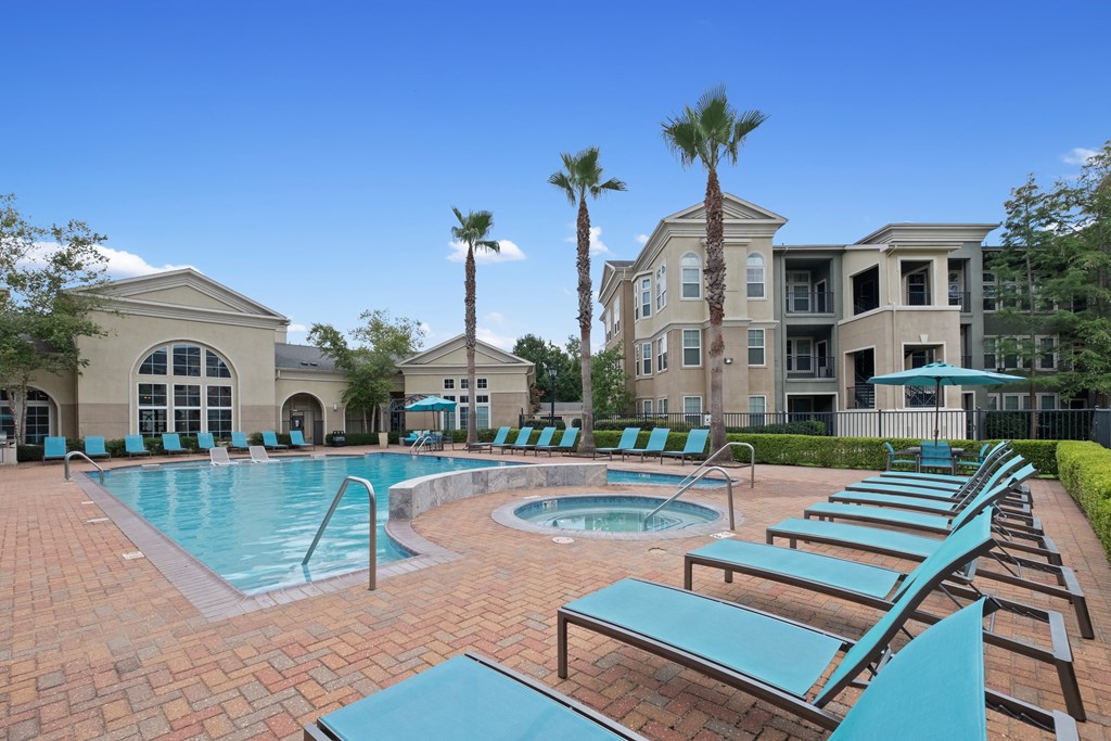The swimming pool at The Millennium Towne Center Apartments, Louisiana 70806