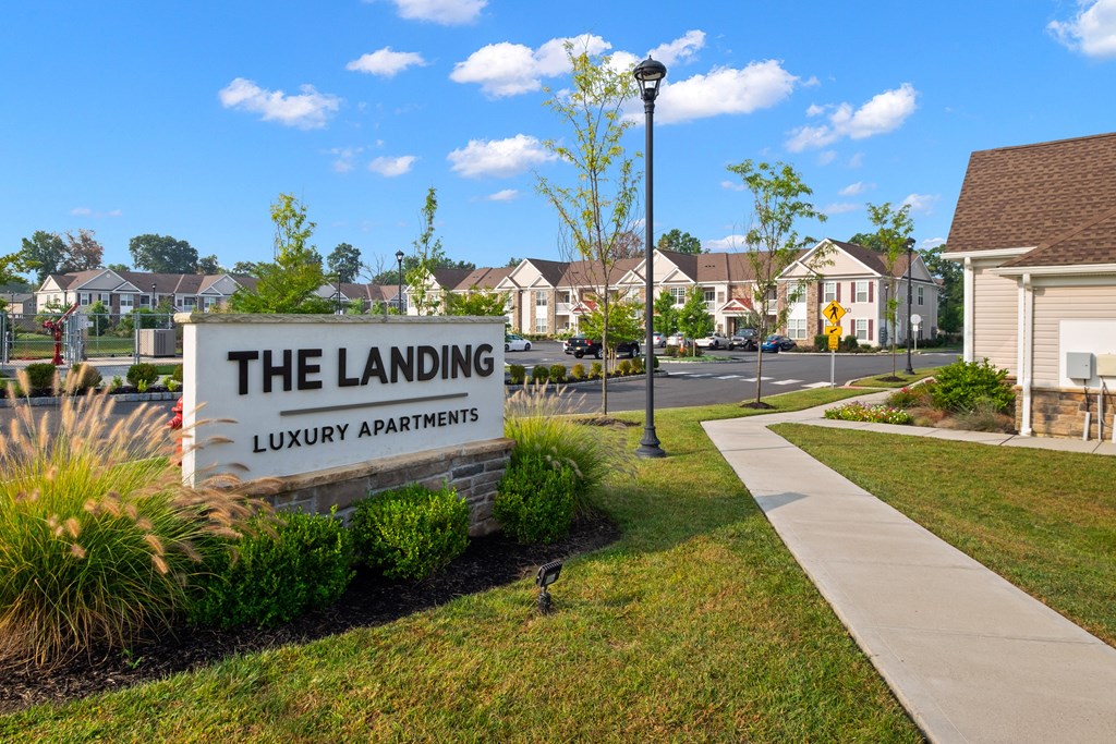 Sign at The Landing Apartment , New Jersey