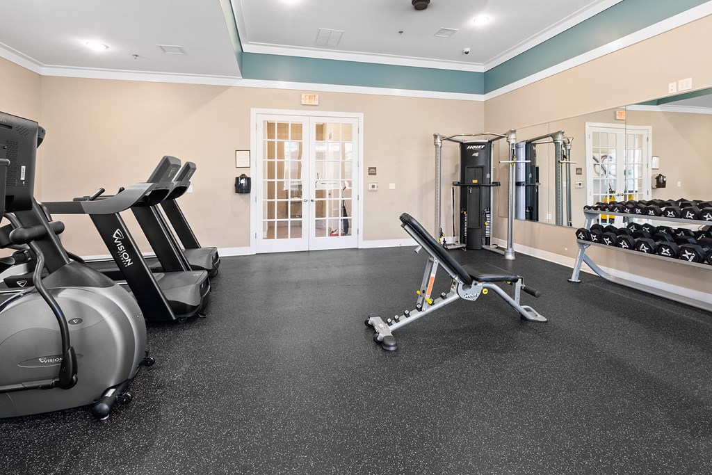 Gym at The Landing Apartment, Hazlet, NJ, 07730