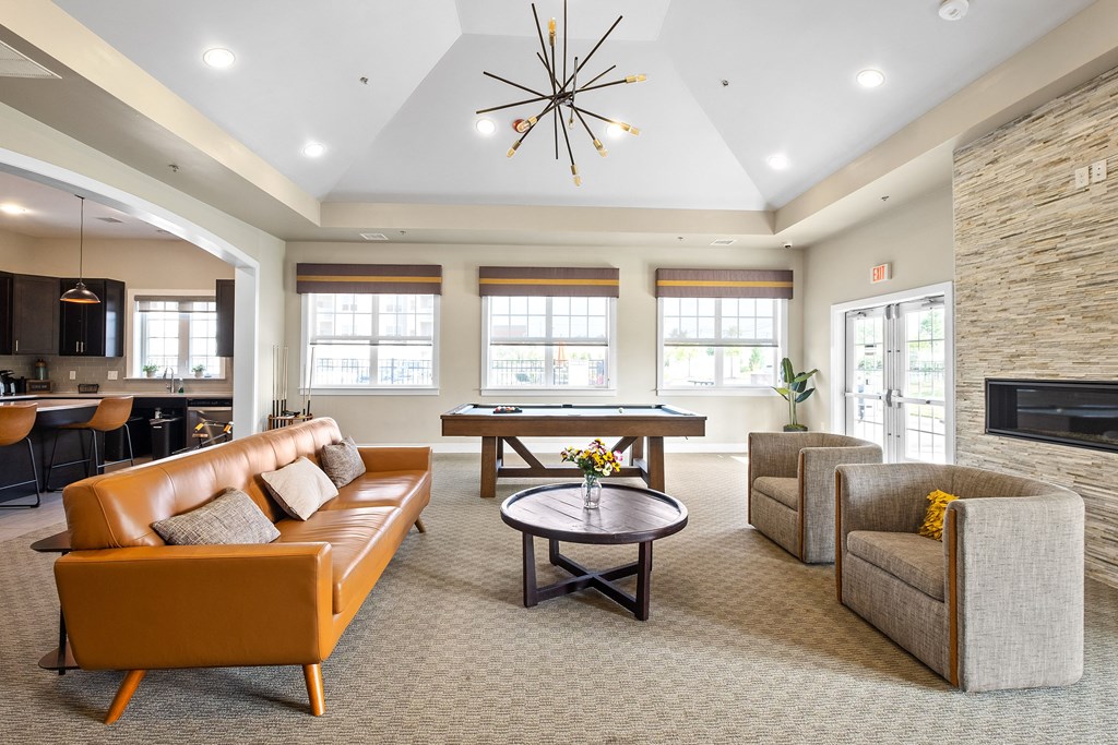 Living area at The Landing Apartment, Hazlet, NJ, 07730