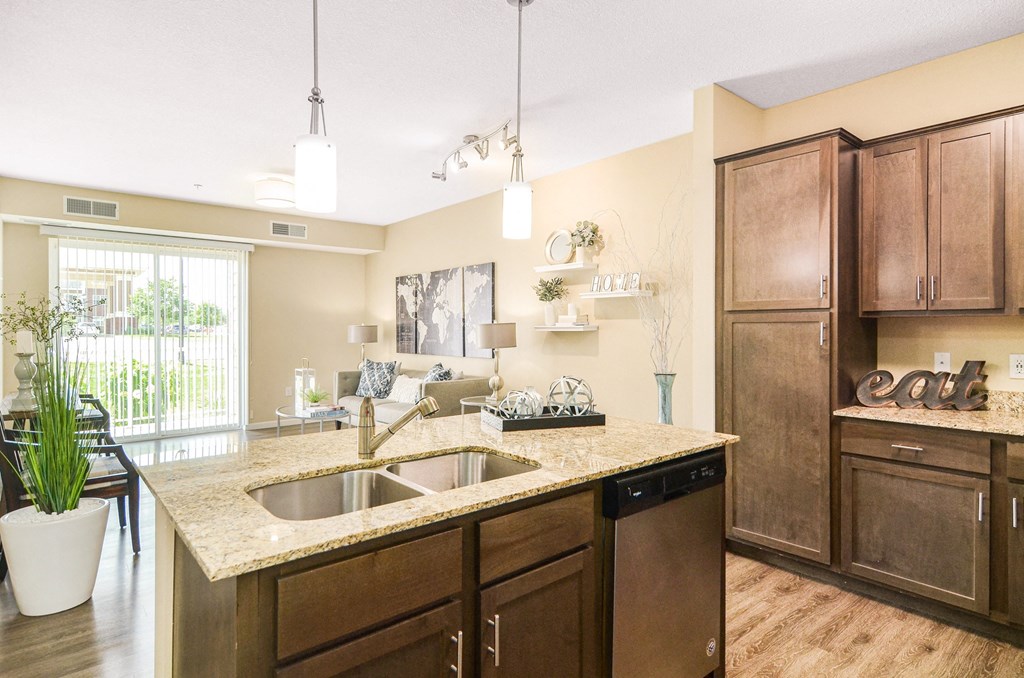 kitchen view at Skye at Arbor Lakes, Maple Grove, 55369