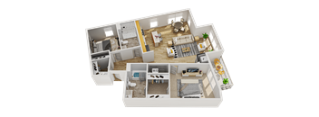 H1 Floor Plan at Wheaton 121, Wheaton, Illinois
