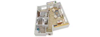 I Floor Plan at Wheaton 121, Wheaton