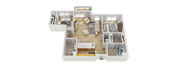 J Floor Plan at Wheaton 121, Wheaton