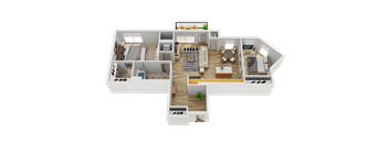 L Floor Plan at Wheaton 121, Wheaton, IL