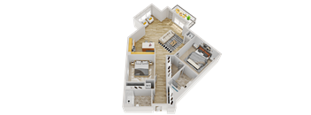 N1 Floor Plan at Wheaton 121, Wheaton