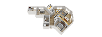 O Floor Plan at Wheaton 121, Wheaton