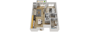 Q Floor Plan at Wheaton 121, Wheaton, Illinois