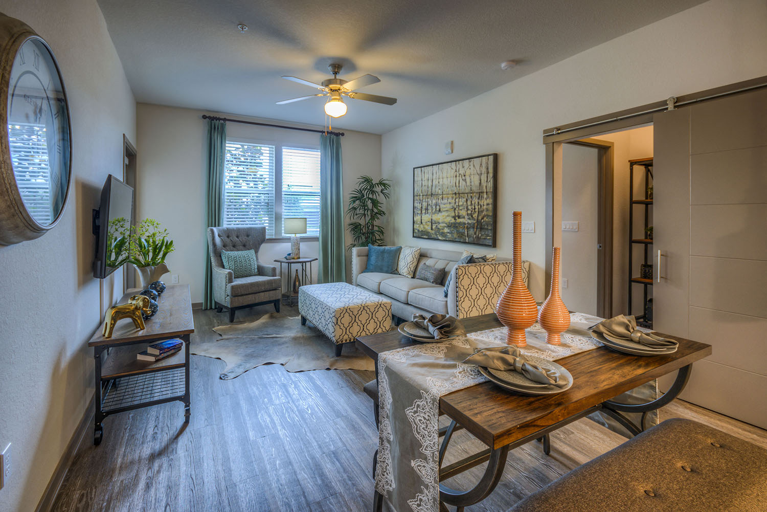Living Room at The Strand Apartments in Oviedo, FL