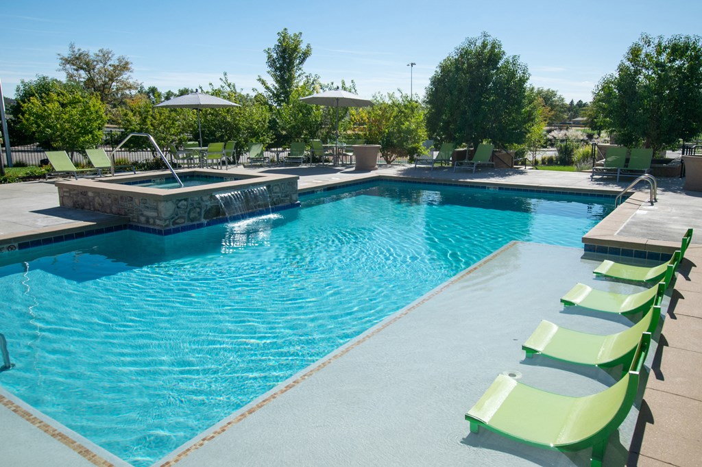 Swimming pool at Arterra Place Apartments in Aurora, CO