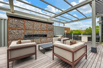 Rooftop Lounge area at JTB Apartments, Jacksonville, FL, 32256