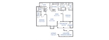 Denali w/ extension floor plan