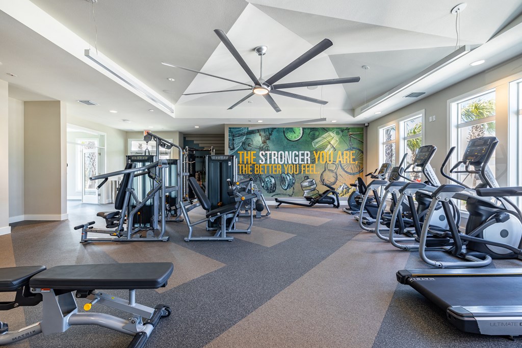 Fitness center at Estia at Lakewood Ranch, Bradenton