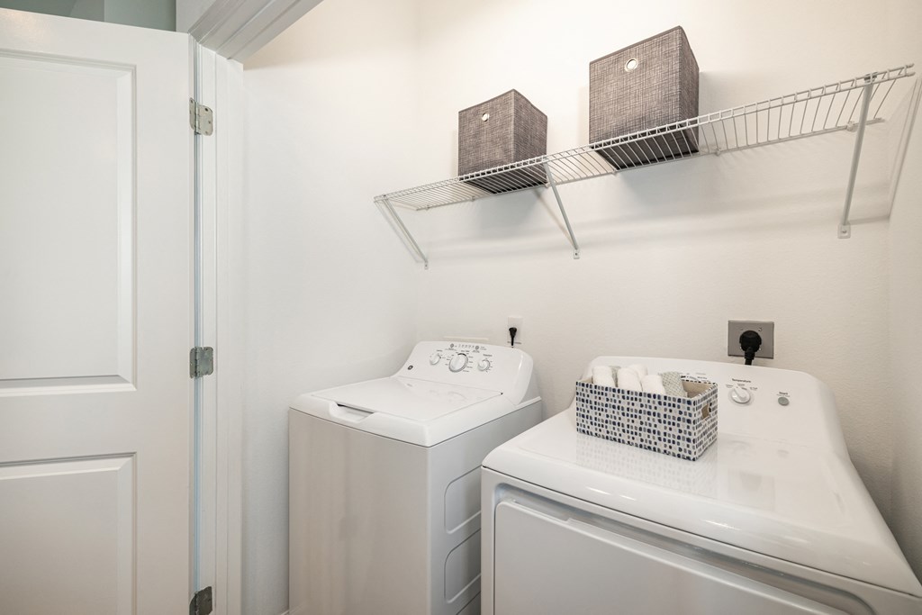 in-home washer and dryer at Estia at Lakewood Ranch, Florida