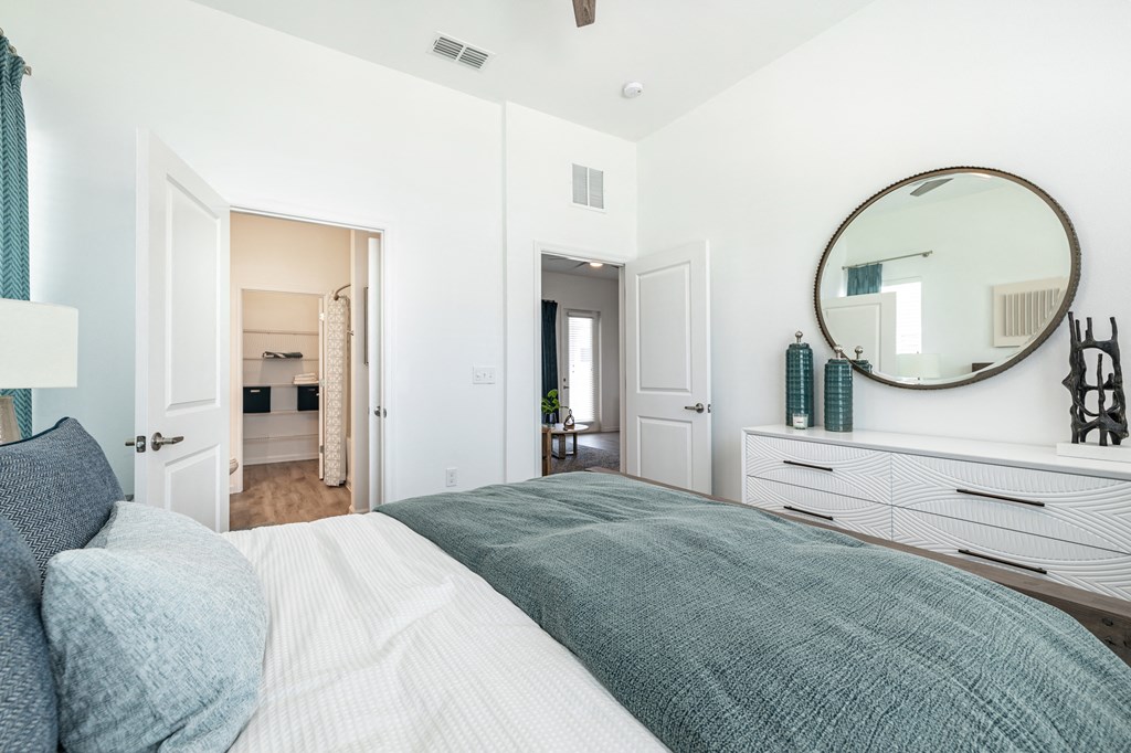 Clean bedroom at Estia at Lakewood Ranch, Bradenton, FL, 34211