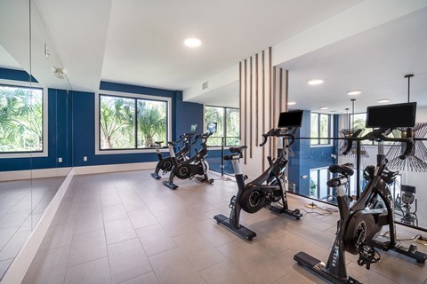 open gym with cardio machines at Magnolia Square, Florida