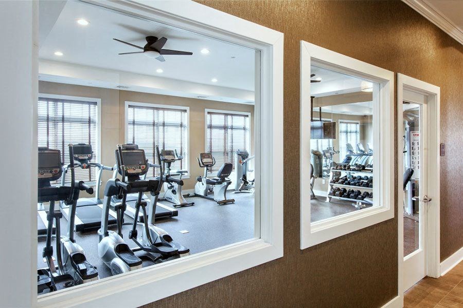 fitness center at Hillside Club Apartments, Livingston, NJ, 07039