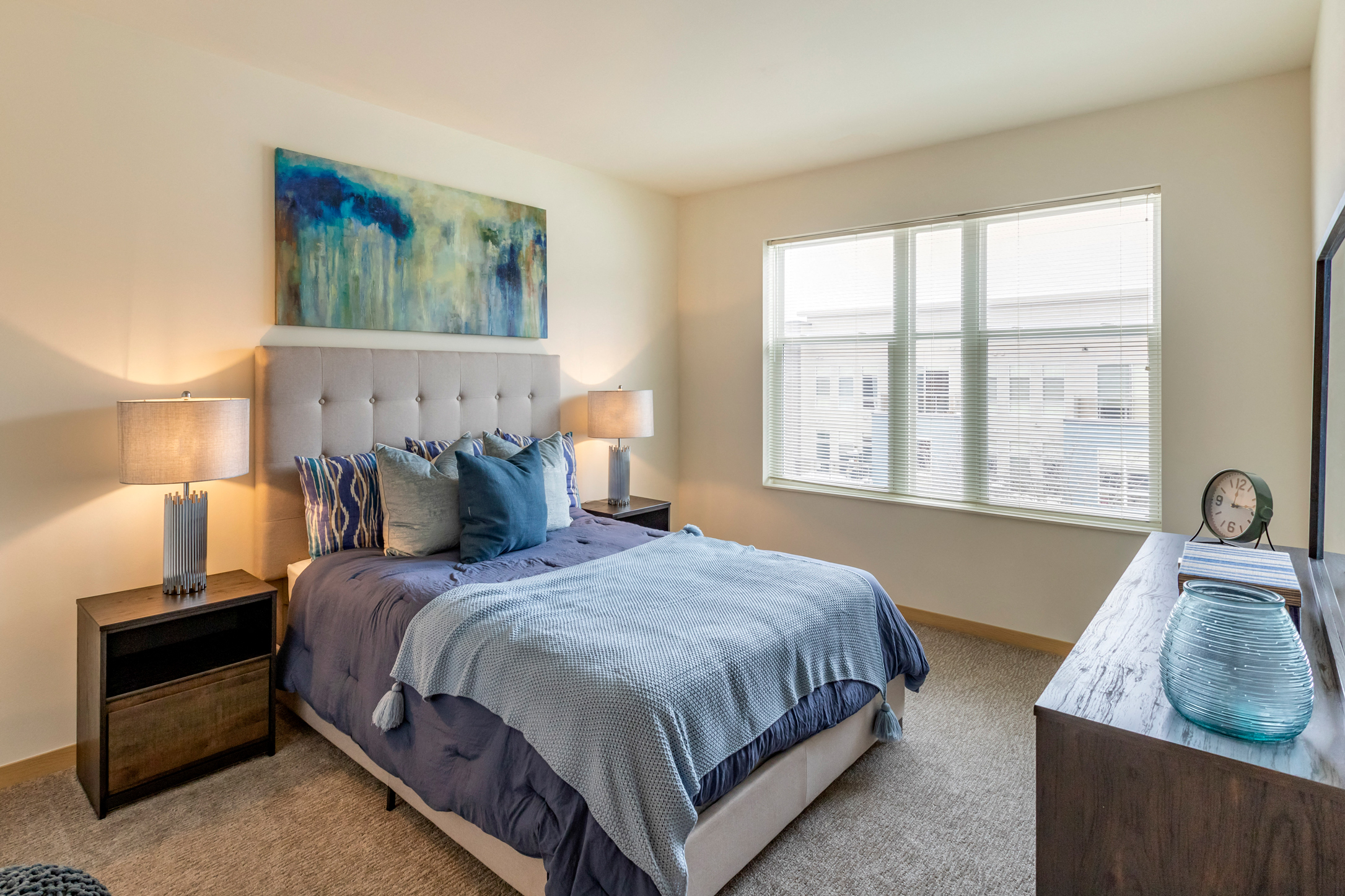 Bedroom at The Enclave Luxury Apartments
