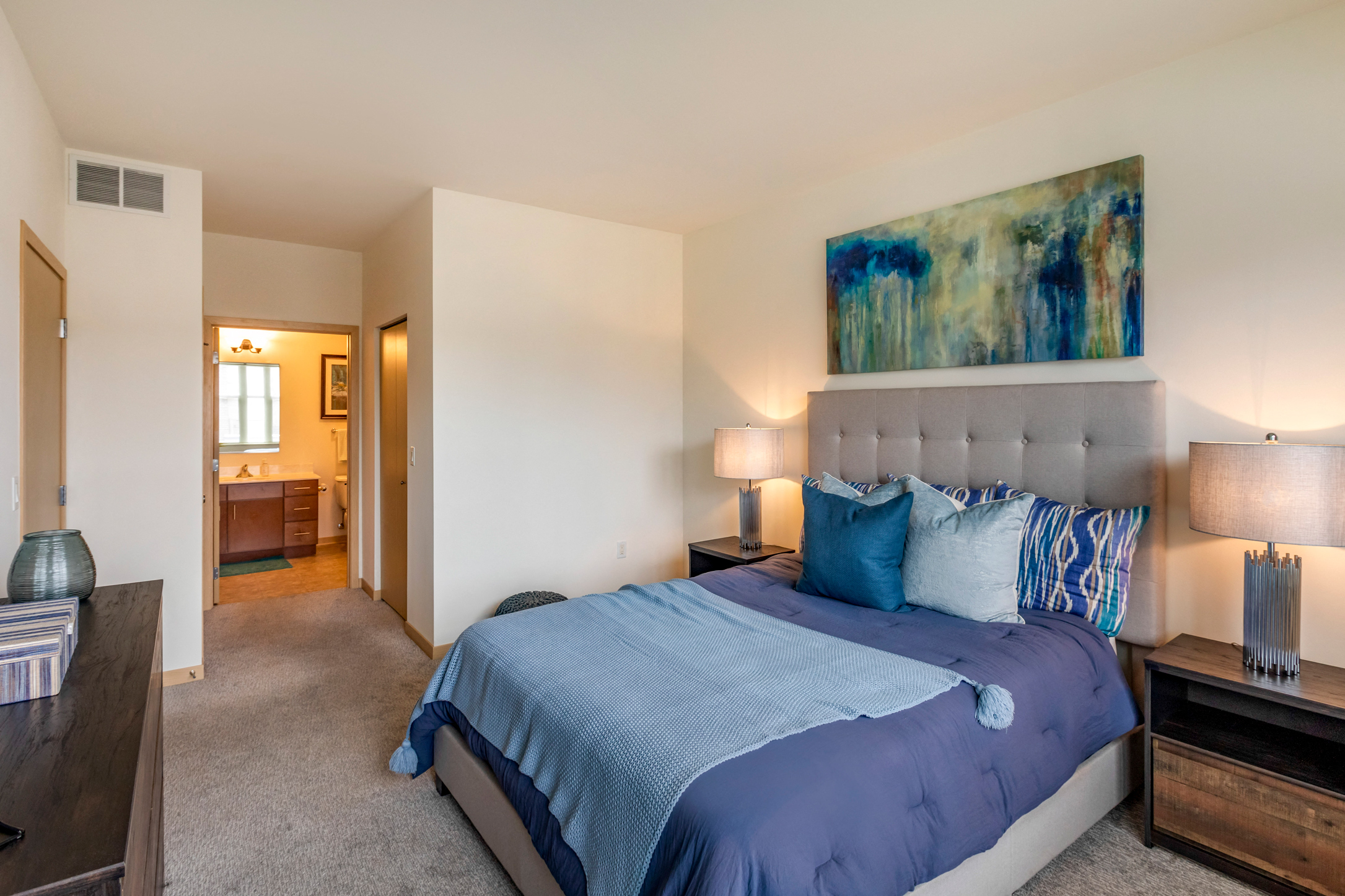Bedroom at The Enclave Luxury Apartments