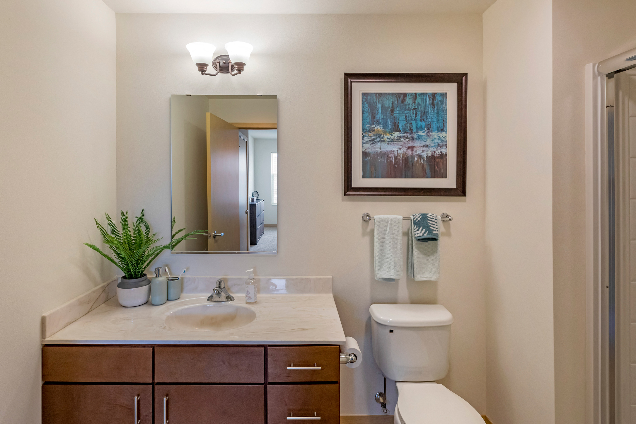 Bathroom at The Enclave Luxury Apartments