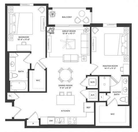 MAGNOLIA Floor Plan at The Lotus at Village Walk, Florida, 33966