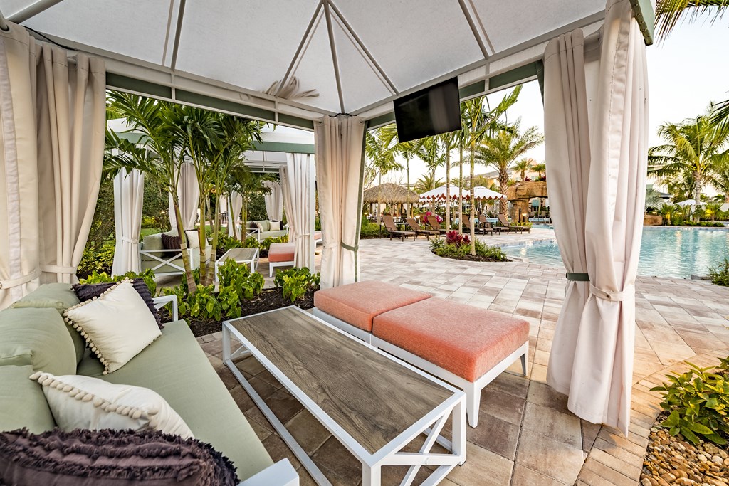 Poolside Cabana at The Lotus at Village Walk, Fort Myers