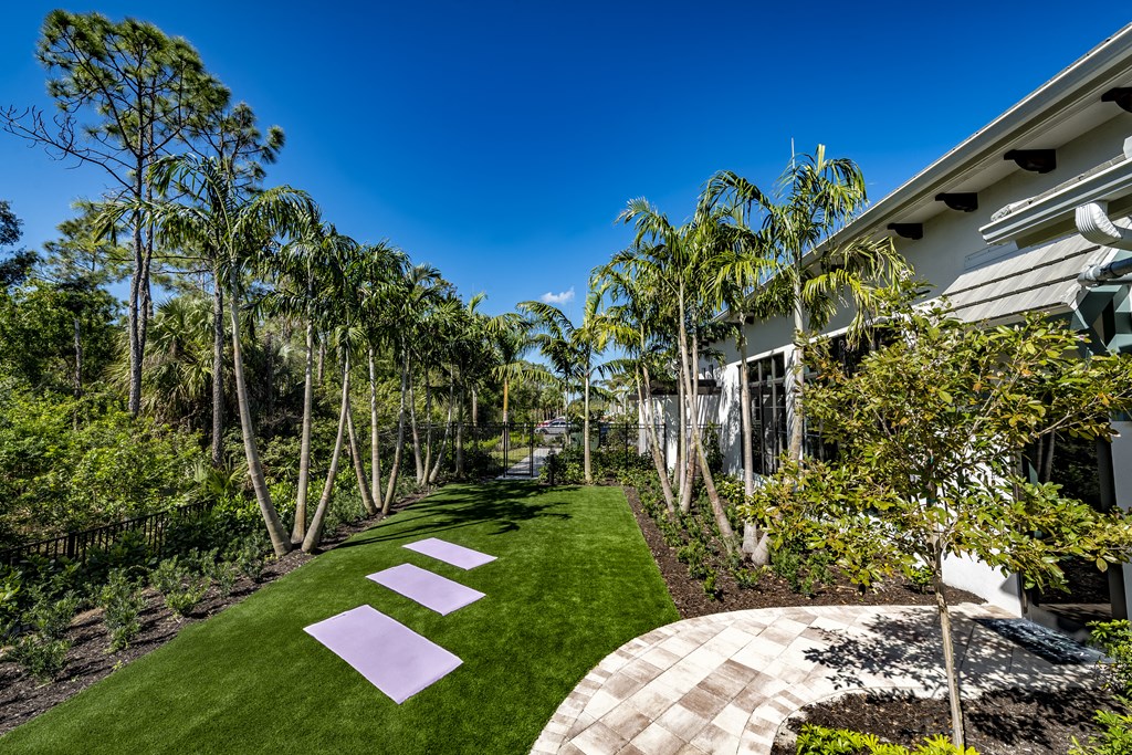 Courtyard Garden Space at The Lotus at Village Walk, Fort Myers, 33966