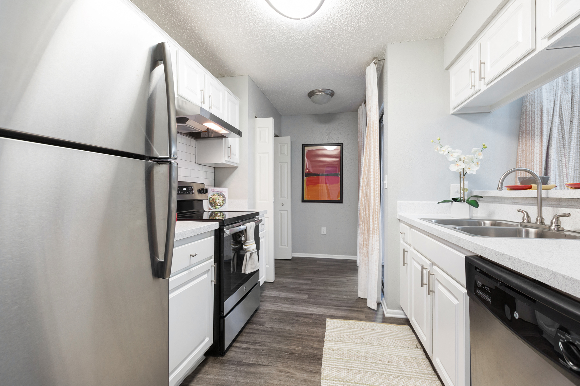 Kitchen at Northgreen at Carrollwood Apartments in Tampa, FL